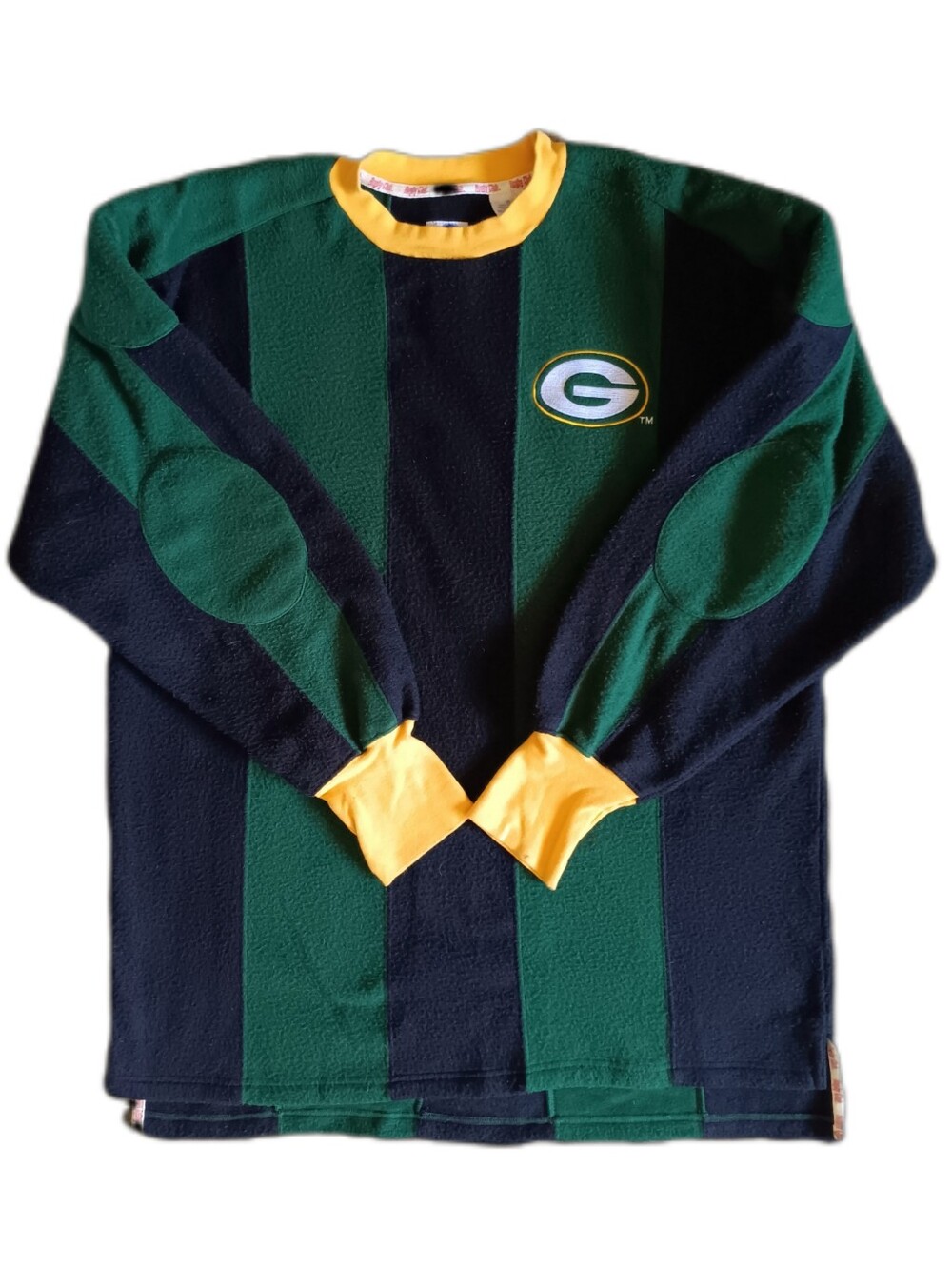 💚💛 Vintage DSJ 96 Rugby Club Green Bay Packers Fleece Pullover NFL Logo 90s XL